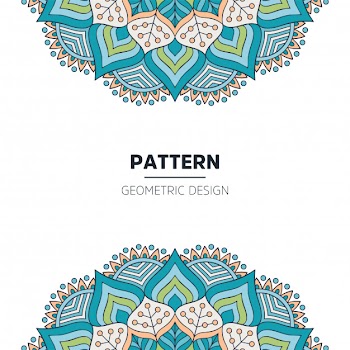Mandala background design Free Vector