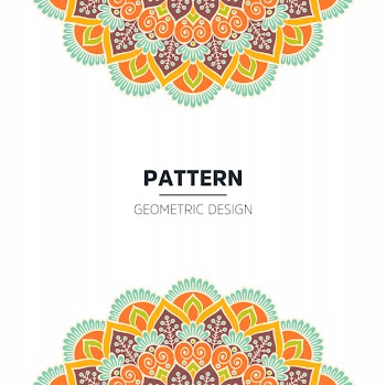 Mandala background design Free Vector