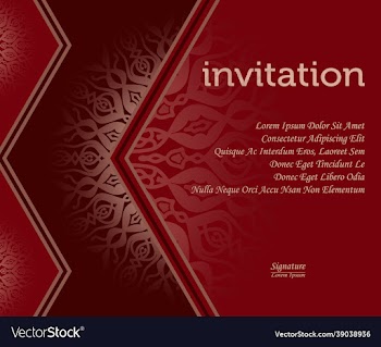 mandala background invitation template