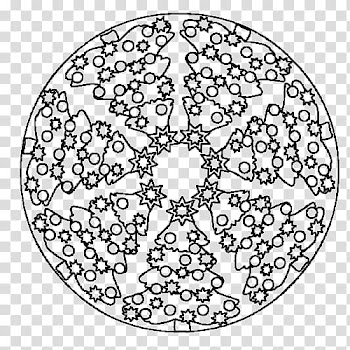 Mandala Christmas tree Circle Advent, christmas transparent background PNG clipart