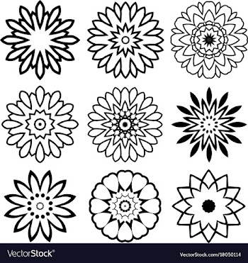 Mandala collection vector image
