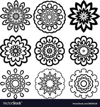 Mandala collection vector image
