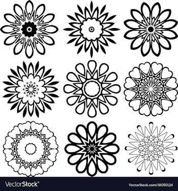 Mandala collection vector image