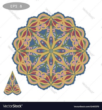 Mandala Coloring 5 vector image