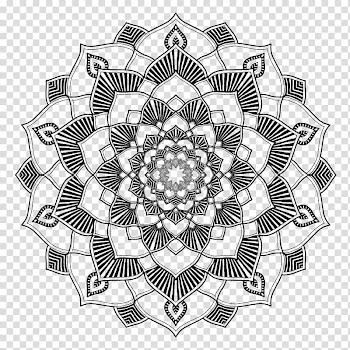 Mandala Coloring book Line art, others transparent background PNG clipart