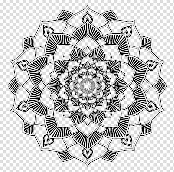 Mandala Coloring book Line, others transparent background PNG clipart