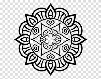 Mandala Coloring Pages Drawing Coloring book Mandala art, watercolor mandala transparent background PNG clipart