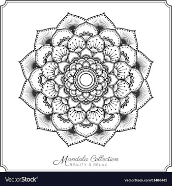  					Mandala decorative ornament design vector image														