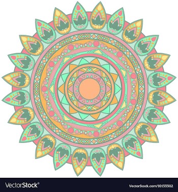 Mandala design element vector image