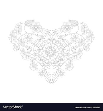 mandala floral coloring page adults kdp