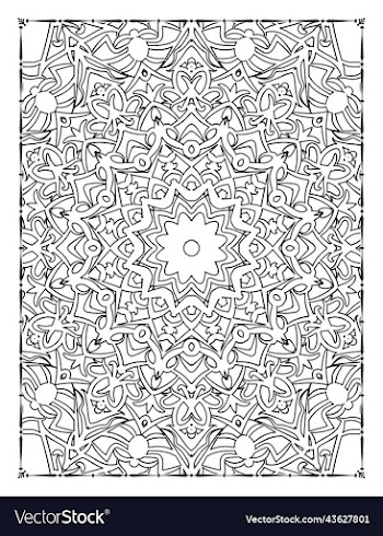 mandala floral coloring page adults kdp