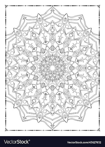 mandala floral coloring page adults kdp