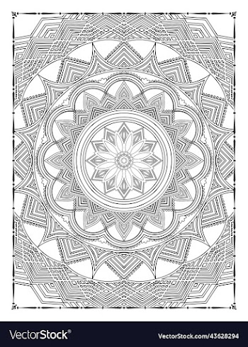 mandala floral coloring page adults kdp