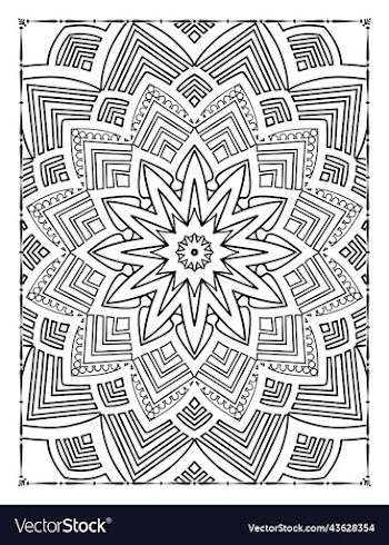mandala floral coloring page adults kdp