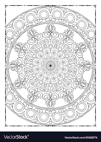 mandala floral coloring page adults kdp