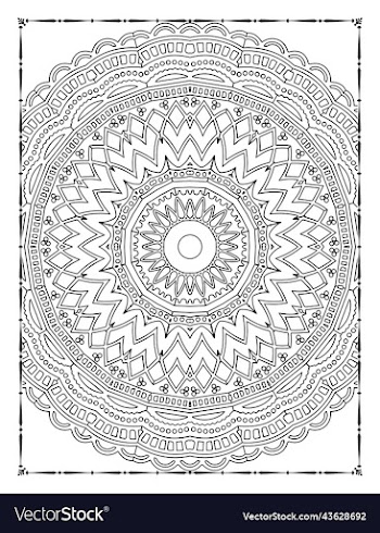 mandala floral coloring page adults kdp