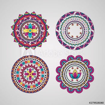mandala floral decoration ethnic design