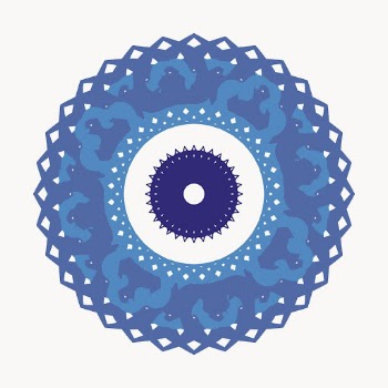 Mandala Greek ornament clipart, vintage | Free Vector - rawpixel