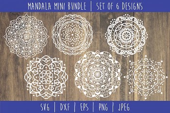 Mandala Mini Bundle Set of 6- SVG