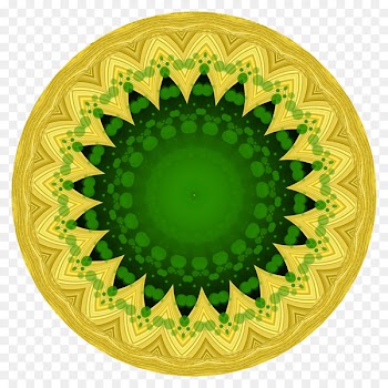 Mandala Ornament Illustration - Colored circles 