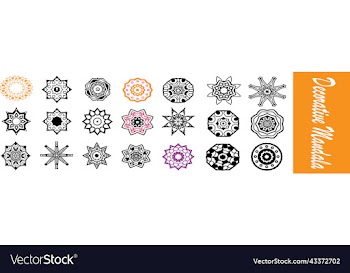 mandala ornament round floral pattern