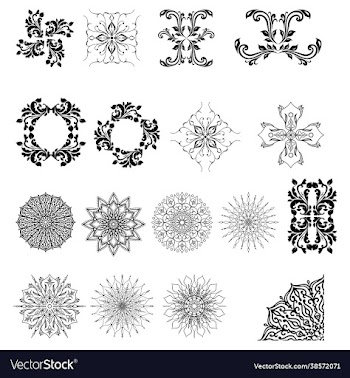 mandala ornament set