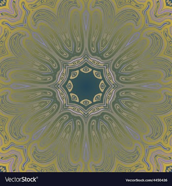 Mandala round ornament pattern vector image