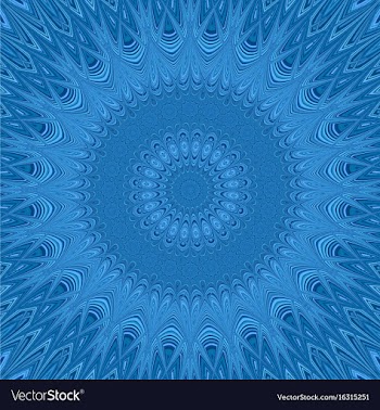 Mandala star fractal ornament background vector image