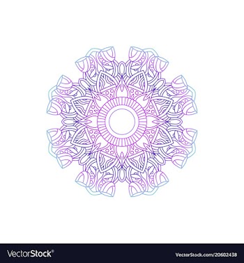 Mandala texture decoration ornament vector image