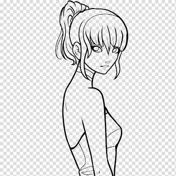 Mandy Line Art transparent background PNG clipart