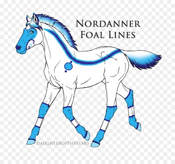 Mane Mustang Colt Stallion Halter - atlantis graphic 