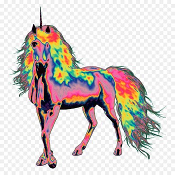 Mane Pony Mustang Unicorn Illustration - holo business 