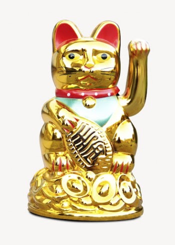 Maneki Neko collage element, Japanese | Free PSD - rawpixel