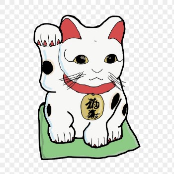 Maneki Neko png sticker, Japanese | Free PNG - rawpixel