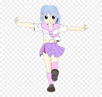 Manga Boy Png 27, Buy Clip Art - Walking Girl