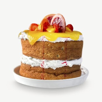 Mango jam cake collage element | Free PSD - rawpixel