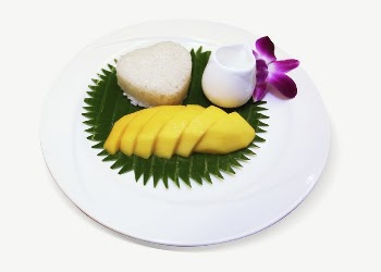 Mango & sticky rice collage | Free PSD - rawpixel