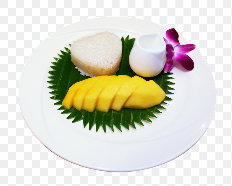 Mango & sticky rice png | Free PNG - rawpixel