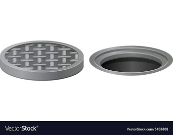 Manhole vector image