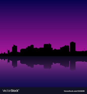 Manila bay skyline manila cityscape vector image
