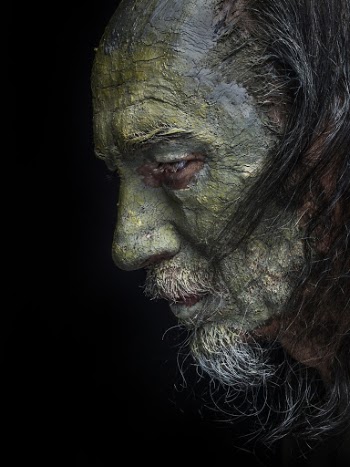 Mans Face With Black Background