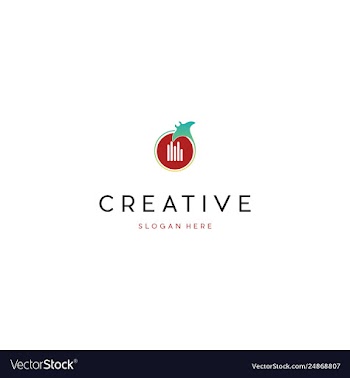 Manta ray musical media play creative business log vector image
