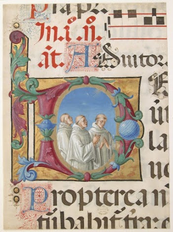 Manuscript Illumination with Singing Monks | Free Photo - rawpixel