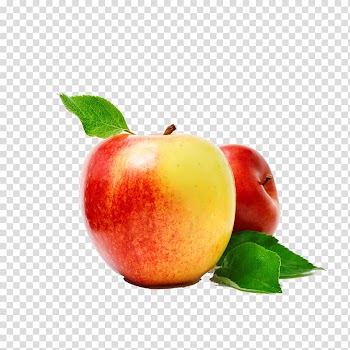 Manzana verde Apple Fruit Green Leaf, peach transparent background PNG clipart