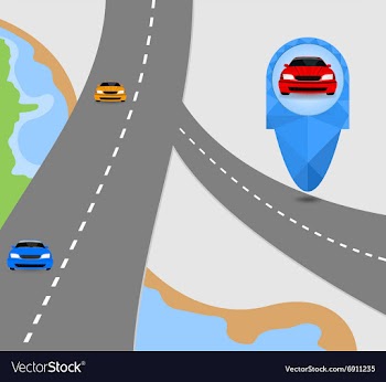 Map and location vector image