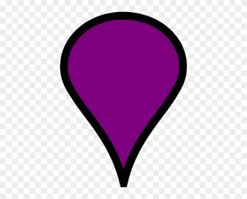 Map Clipart Google Map - Google Map Pin Purple