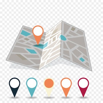 Map Euclidean vector - Vector map marker 