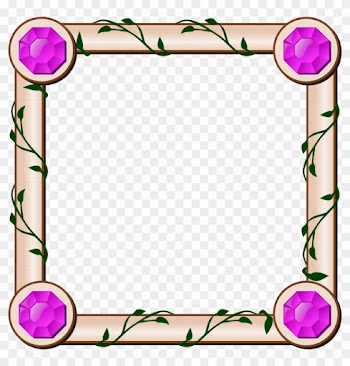 Map Ivy Border - Square Frame Clipart Png