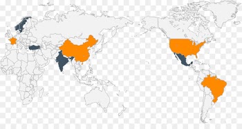 Map Megadiverse countries - asset map 