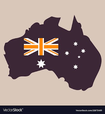 Map of australia vector image